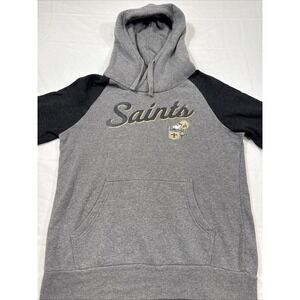SWEATSHIRT HOODED FANACTICS New Orleans  YOUTH LARGE GRAY SAINTS